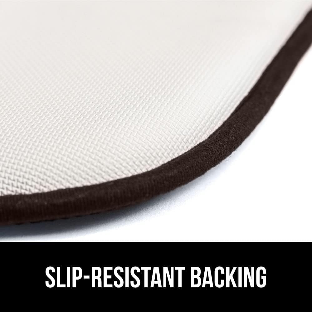 Gorilla Grip Chair Cushions, Set of 4, 16×16, Memory Foam Pads for Dining Room, Kitchen Table, Office Desk, Rocking Chairs, Stay in Place Backing, Comfortable Microfiber Seat Cover Pad Cushion, Brown