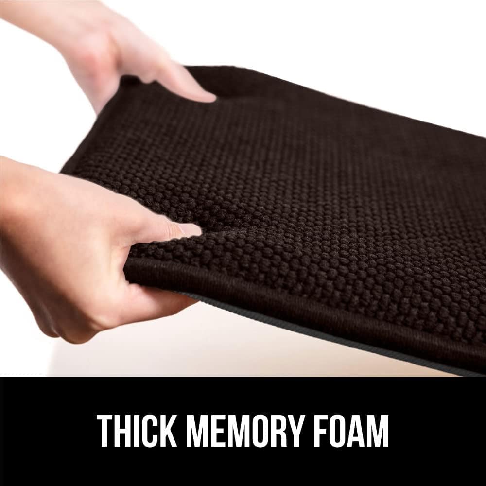 Gorilla Grip Chair Cushions, Set of 4, 16×16, Memory Foam Pads for Dining Room, Kitchen Table, Office Desk, Rocking Chairs, Stay in Place Backing, Comfortable Microfiber Seat Cover Pad Cushion, Brown