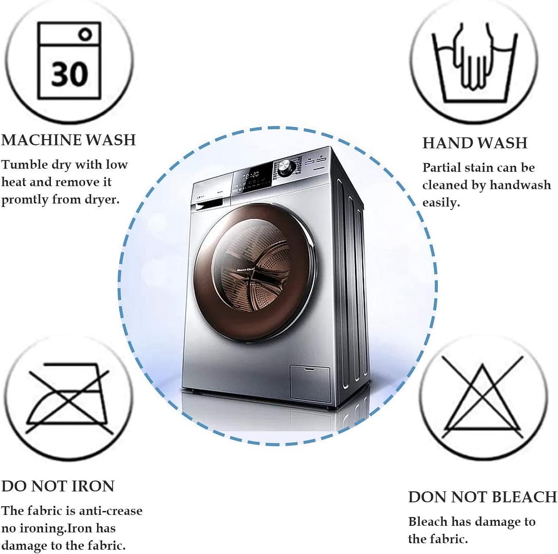 Genina Waterproof Chair Covers for Dining Room Dining Chair Covers Kitchen Parsons Chair Covers (White, 6 PCS)