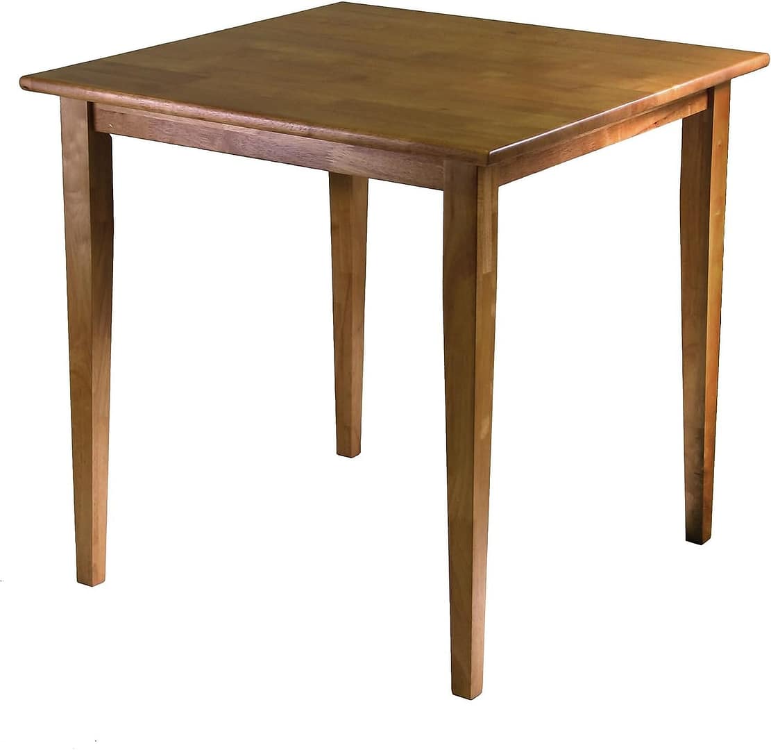 Winsome Groveland 29.13-inch x 29.53-inch x 29.53-inch Wood Square Shaker Leg Dining Table, Light Oak (34130)