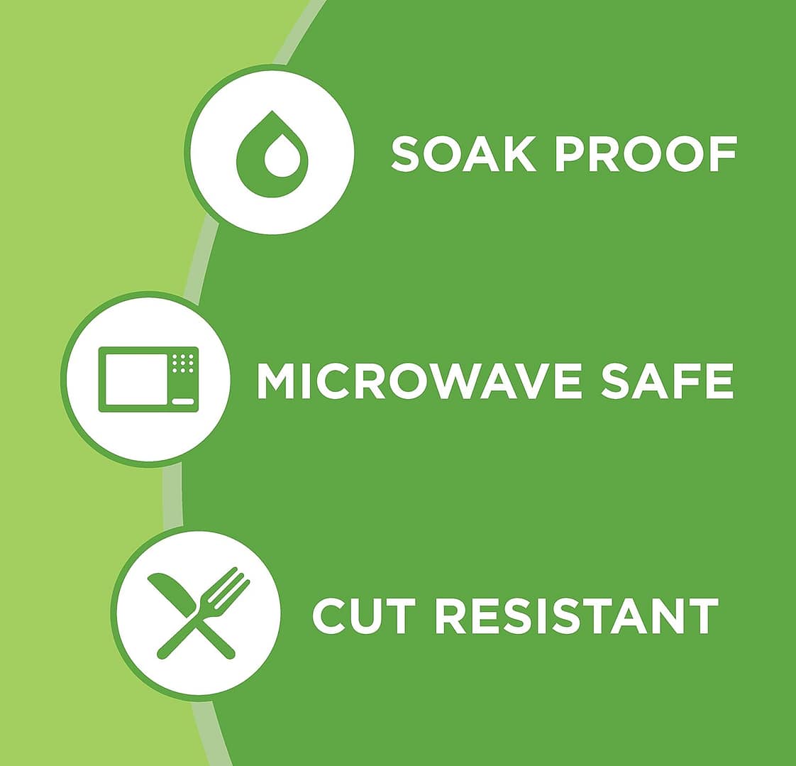 Amazon Basics Everyday Paper Plates, 8.62 Inch, Disposable, 200 Count