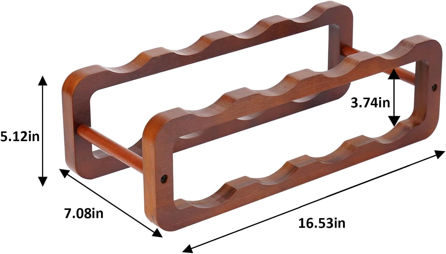 Wine Rack Freestanding Floor Wine Racks countertop for Kitchen Dining Room Basement Wine Cellar or bar Bamboo