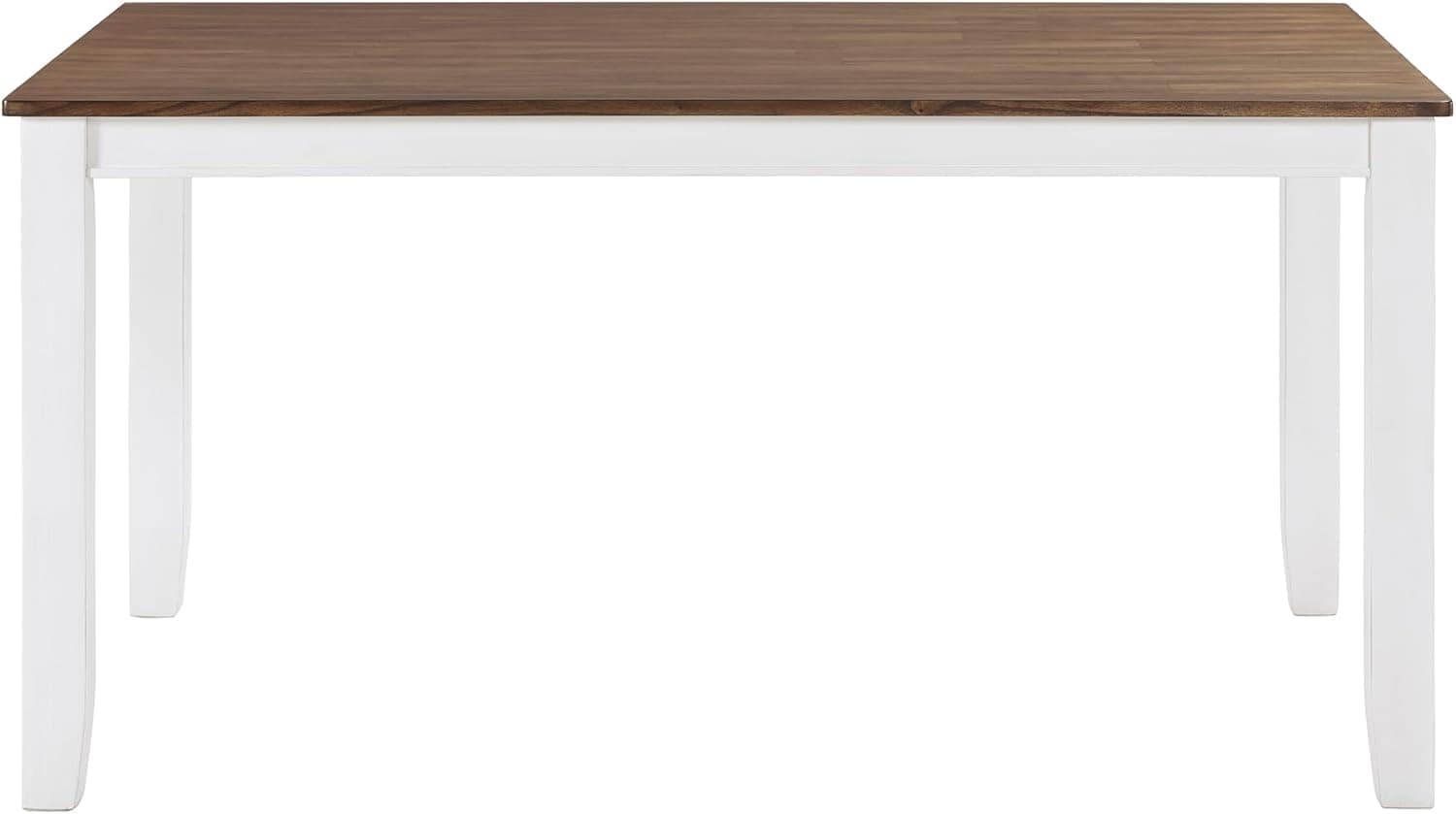 Lexicon Dining Table Set for 6 with Chairs, Solid Wood 7 Piece Farmhouse Dining Room Table and Chairs Set of 6, Cross Back, Easy Assembly Seater for Indoor Home, Dinner, Kitchen, Cherry/White