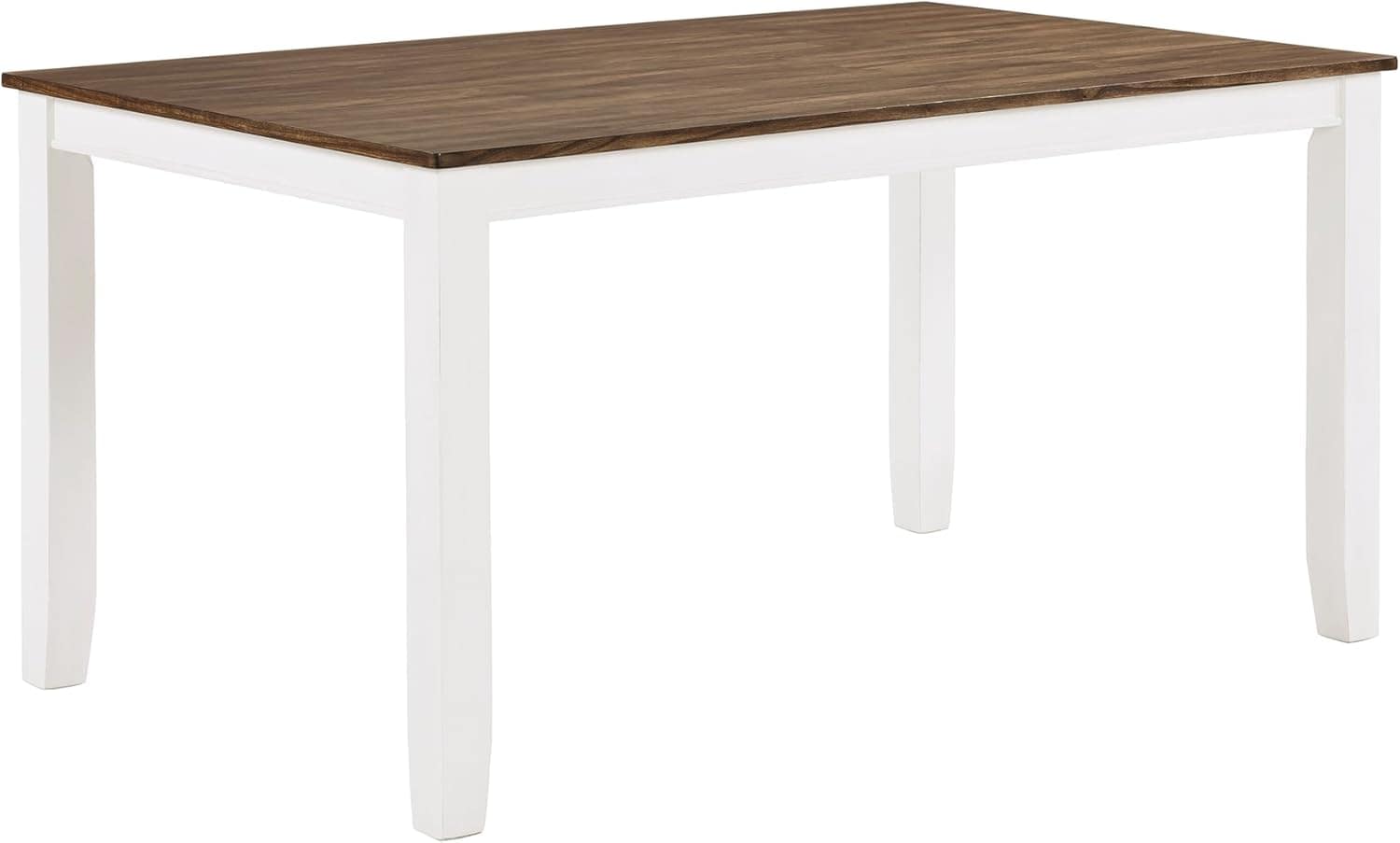 Lexicon Dining Table Set for 6 with Chairs, Solid Wood 7 Piece Farmhouse Dining Room Table and Chairs Set of 6, Cross Back, Easy Assembly Seater for Indoor Home, Dinner, Kitchen, Cherry/White