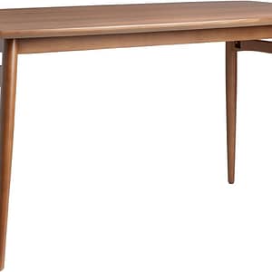 Walker Edison Mid-Century Modern Solid Wood Tapered-Leg Dining Table, 59 Inch, Walnut